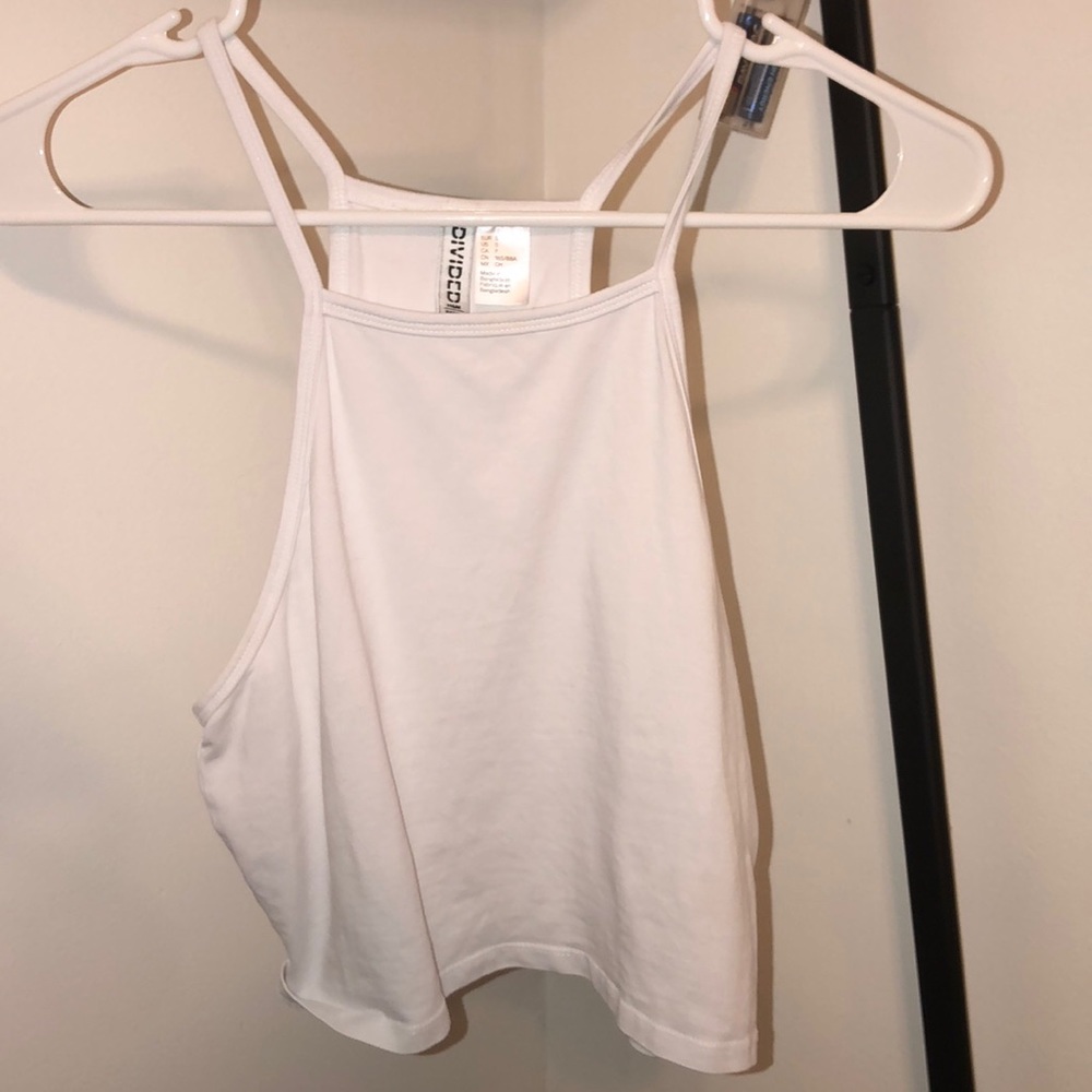 white tank top
